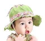 出産祝い　ギフト　ベビー　赤ちゃん　日よけ帽　キャップ　ハット　お姫様の帽子　紫外線　防止　花柄　水玉　可愛い　肌触りの柔らか　通気　快適　（6-24ヶ月）