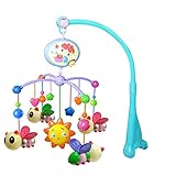 幼児のベッド・ベルの電池12の歌と音楽の回転移動操作のかわいい蜂