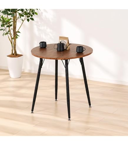 Amazon｜ダイニングテーブル 直径60cm カフェテーブル 丸テーブル