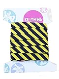 KILLY EDNA(キリーエドナ) 縁どりバイアステープ2個セット(ストライプ・イエロー×ブラック)