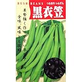 つるありいんげん 種 【 黒種衣笠 】 種子 小袋（約30ml）