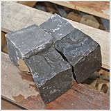 ピンコロ1丁 黒 スペイシーブラック 安山岩 90×90×90mm 50個セット