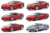Bburago 1/64 Ferrari ダイキャストミニカー6台セット(各1台)