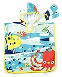 Solby タオルぽんちょ(おさかなミトン付き) スイスイおさんぽ海? 【お風呂】【プール】AKSB103500