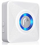 Fosmon 51046HOMUS ワイヤレス ドアベル 無線 ドアチャイム 呼び鈴玄関【無線範囲 120m/400ft | 52 種チャイム音 | 4 節音量調整 | LEDライトインジケータ】家庭