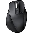 エレコム ワイヤレスマウス 静音 握りの極み Mサイズ 5ボタン ブラック M-XGM10DBSBK