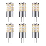 Rayhoo 6pcs G4 Base 48 LED Bulb Aluminum Case 4 Watt AC DC 12V LED Light Lamp Undimmable Equivalent 