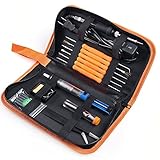 Micsoa 電子はんだごてセット ダイヤル 電気 収納ケース付き　60W 110V DIY電子　電子工作/オーディオ/AV機器などに 温度調節可能 収納ケース付き プリント基板 電子作業ツール 