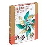 DJECO ジェコ DIY スウィート ウィンドミル 風車 工作キット クラフト 和風 夏休み モンテッソーリ 4歳 5歳 6歳 男の子 女の子 入学祝い 小学生 プレゼント ギフト おもちゃ 子供 キッズ 誕生日 運動会 ハロウィン 秋の夜長 (DJ07920)