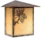 Vaxcel Vaxcel OW50518OA Whitebark 9" Outdoor Wall Light, Olde World Patina [並行輸入品]