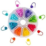 ベステクノ ロックピン/裁縫用留め具/カラフルなロックピン×104個コンパートメントボックス付き