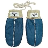 手袋 子供用 GROOFOO ミトン型 ジュニア キッズ グローブ ひも付き 冬 保温 防寒 裏起毛 モコモコ 男の子 女の子 レザー かわいい 編み手袋 ベビーグローブ スキー 雪遊び 通園 通学 