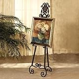 ロートアイアン イーゼル 絵画立て 鉄 アンティーク風 [幅43.5×高144cm] INK-1401056H