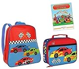 Stephen Joseph Go Go Backpack, Lunch Box, & Coloring Book, Race Car [並行輸入品]