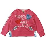 【H27年秋冬物】 CHILD CHAMP(チャイルド チャンプ) スラブ裏毛ハート段フリルトレーナー 80cm/P NO.C-86153106