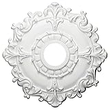 Ekena Millwork CM18RL 18-Inch OD x 3 1/2-Inch ID x 1 1/2-Inch Riley Ceiling Medallion [並行輸入品]
