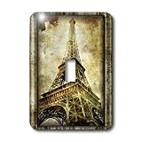 3dRose LLC lsp_36484_1 Eiffel Tower Single Toggle Switch