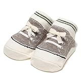 スニーカー風カップソックス トップ グレー 9-11cm
