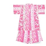 日本染め 綿100% 女児甚平 キッズ＆ベビー 8タイプ 2サイズ (90cm, OG-6)