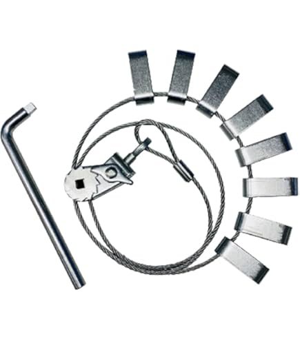 ラチェツト式ワイヤーチェーンバンド（フリーサイズ 23．5-25