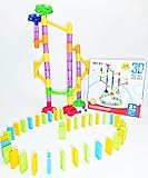 KiumiToys ドミノ　しかけ　スロープトイ ビーズコースター スロープ ルーピング おもちゃ 子供 積み木 くみくみスロープ くるくる ラトルタワー 知育玩具　3D Maze Ball Domi