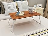Home-Like ちゃぶ台 ノートパソコンスタンド ラップデスク ローテーブル 折りたたみ式 PCスタンド ベッドテーブル (U009S, クルミ)