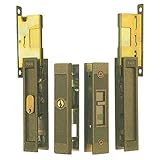 WEST製 YKK アルミサッシ 引戸錠 召合せ + 戸先 KH-304 キー3本付属　鍵 交換 取替え KH304 引戸 引違戸