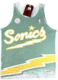Seattle Supersonics NBA Mitchell & NessメンズPlayoff Win昇華タンクトップ 4L グリーン
