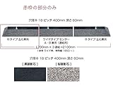 オンリーワン　車止め　Bタイプ　ワイド左右兼用　OG2-KW004　ハンドメイドカーストッパー 桜御影