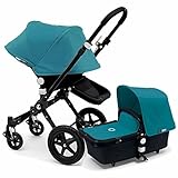 Bugaboo 2015 Cameleon 3 Stroller With Extendable Canopy, All Black/Petrol Blue by Bugaboo [並行輸入品]