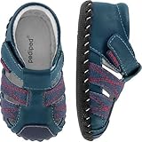 [ペディペド] pediped オリジナルズ Aaron アーロン - ファーストベビーシューズ ネイビー L (18-24 mos) 【並行輸入】