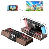 Switch & Switch 有機EL用ドック switchドック【 HDMI変換・TVモード・USB】switch tv 出力 スタンド ドックセット 高出力対応充電スタンド 防塵 防水 汚染防止 小型 ミニドック Type-C USBポート HDMI変換/TVモード/充電モード 急速充電 過電流保護 コンパクト switch ドック代用品 ゲームカード10枚収納を搭載 (Switchドック)