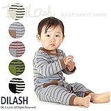 (ディラッシュ) DILASH兄弟姉弟お揃い ボーダー長袖ロンパース/秋 ベビー 赤ちゃん 男の子 70 オフホワイト