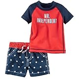 カーターズ Carter's 水着 ラッシュガードセット 紫外線カット UPF50+ Carter's Fourth of July Rashguard Set 18M (78-83cm) [並行輸入