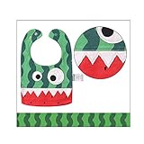 MUSTY ベビー　スタイ　 ビブ　よだれかけ　Monster　モンスター　食事用スタイ　エプロン (8.スイカの皮＋スイカの種)