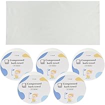 大判バスタオル 圧縮 5枚セット コンパクト 持ち運び 140cm×70cm Amazon｜圧縮バスタオル 5個セット 大判タイプ 柔らかい コンパクト