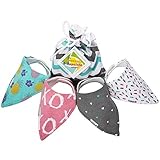 LIMITED SPECIAL Bandana Drool Bibs for Baby Girls Gift Set by Kiddlets