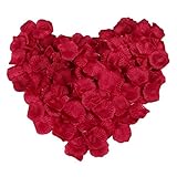 funnytoday365 100個パックダークレッドローズ花びら人工花ウェディング装飾フローレスARTIFICIALES Flower Decoration