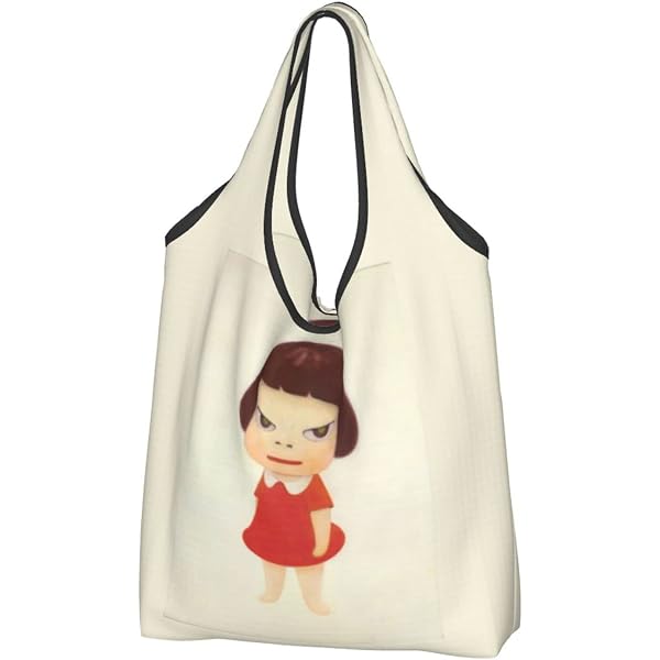 Amazon | [MINIER] ならよしとも 奈良美智 エコバッグ 折りたたみ軽量