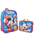 Mickey Mouse "Clubhouse Fun" Backpack with Lunchbox - blue/multi, one size [並行輸入品]
