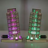 Hitsan DIY 3dソーラー木製パズルピサの斜塔おもちゃモデルOne Piece