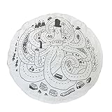 Lovoski 95センチメートル　ラウンド　タコ　子供　クロブルパッド　ソフト　綿