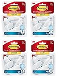 コマンドバスフック値パック、M、クリアつや消し、6-hooks、6-medium防水ストリップ(bath18 – 6es) 4 X 6 Pack