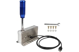 BWOFJGWH USB シーケンシャル シフター Handbrak ビデオ ゲーム アンド プレイ プロフェッショナル シフター シフト, 青