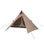 山善 YAMAZEN TCワンポールテント TOP-240 ブラウン 販売終了】難燃TC素材採用ワンポールテント TOP-240 ブラウン