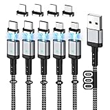 マグネット 充電ケーブル SUNTAIHO USBケーブル【0.5M 1.2M 1.2M 2M 3M】QC3.0/3A急速充電 USB2.0高速データ転送 磁石 磁気 防塵 着脱式 マイクロUSB Type-C コネクタ タイプc Micro USB Cable LEDインジケーター付き 磁気端子収納ケース付き - SYCX001 (5本セット&9個マグネット端子)