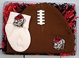 Georgia Bulldogs Footballキャップand Socksベビーギフトセット