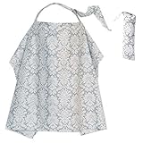 Wsky Nursing Cover-Baby Best Breastfeeding-Infant Feeding Cover-Breathable Apron-Organic Cotton- Bab