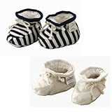 オーガニックコットン ベビーシューズ／Baby shoes plu natur オフホワイト