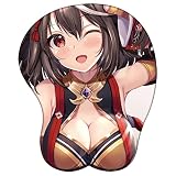 ウマ娘 マウスパッド 3D 立体 おっぱい マウスパッド 胸 シリコーンゲル トウカイテイオー ゴールドシップ オグリキャップ 疲労軽減 マウスパッド チェスト 水洗い 耐久性良い 手首 人間工学 滑り止め アニメおしゃれ プライベート (12)
